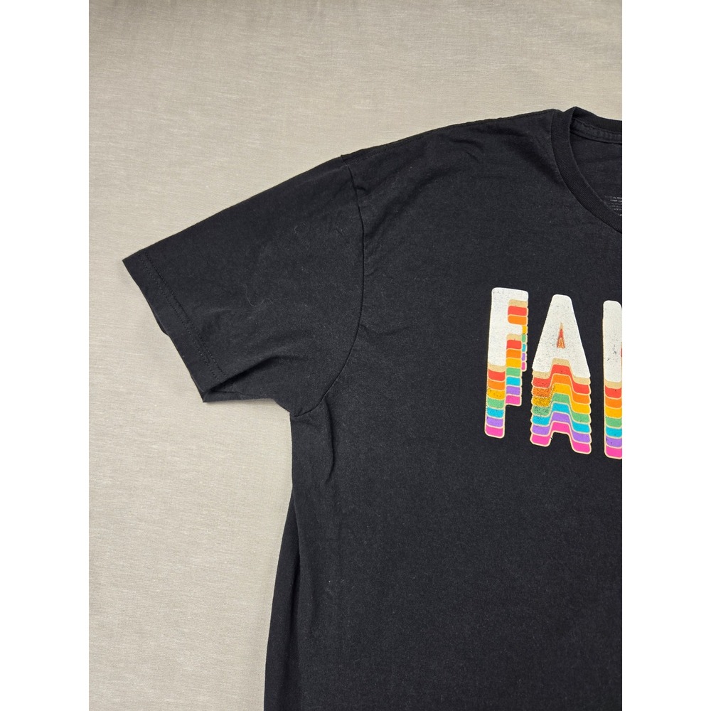 Mad Engine Mens Familia Rainbow Graphic T-Shirt Black XL Short Sleeve Cotton - Picture 6 of 9